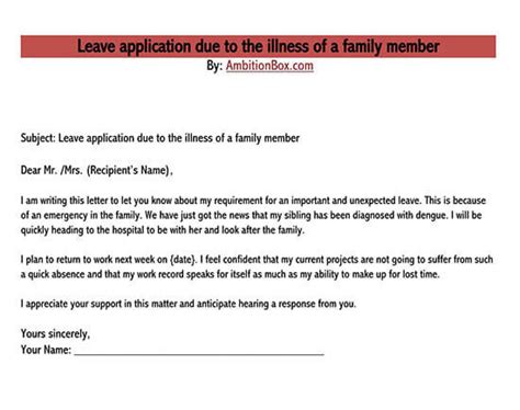 Letter Of Absence From Work Due To Illness Collection Letter Template