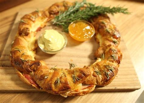 Ham And Cheese Croissant Wreath Recipe The Cooks Pantry Ham And
