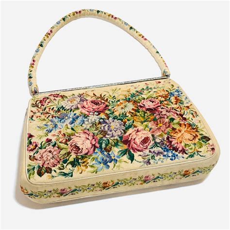 40s Morabito Handbag Rare Vintage 1940s Designer French Embroidered