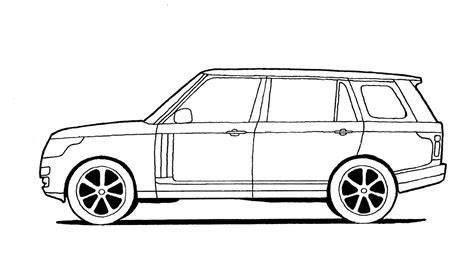 How To Draw A Range Rover Easy To Follow Youtube