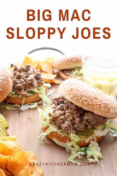 Big mac sloppy joes are a delicious one pan meal with a mcdonald's big mac secret sauce well, i have some new ones up my sleeve! Big Mac Sloppy Joes | Krazy Kitchen Mom