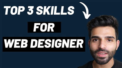 Top 3 Skills Of A Web Designer Web Design Business Youtube