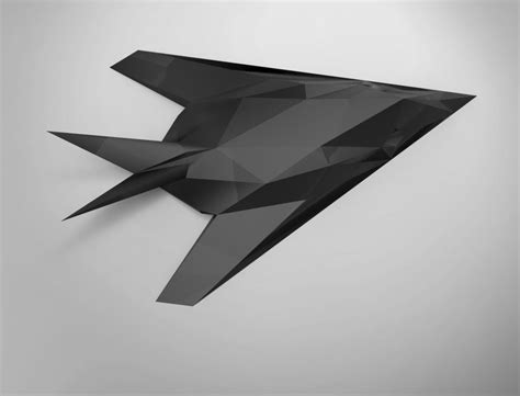 Plane Papercraft Printable Paper Craft Model F 117 Nighthawk Fighter