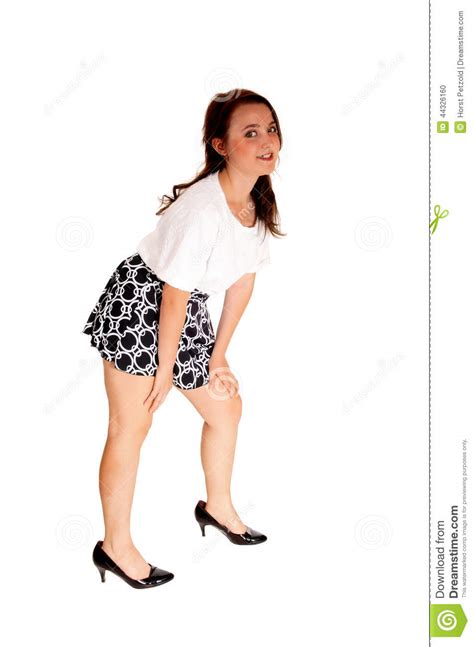 Teen Girl Bending Down Stock Photo Image Of Modern 44326160