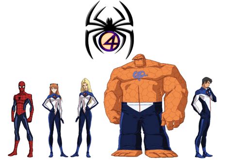 The Fantastic Four Meets Spiderman By Crossovercomic On Deviantart