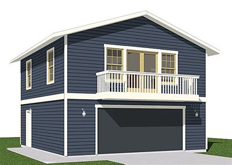 Garage Plans 2 Car With Full Second Story 1307 1b 26 X 26 Two