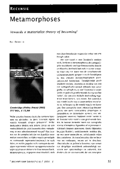 (PDF) Recensie van R. Braidotti, Metamorphosis. Towards a ...