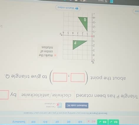 Solved A B C D E F G H Summary Second Chance Review Your