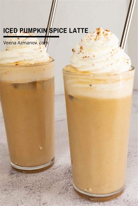 Iced Pumpkin Spice Latte Is The Ultimate Fall Indulgence Starbucks Veena Azmanov