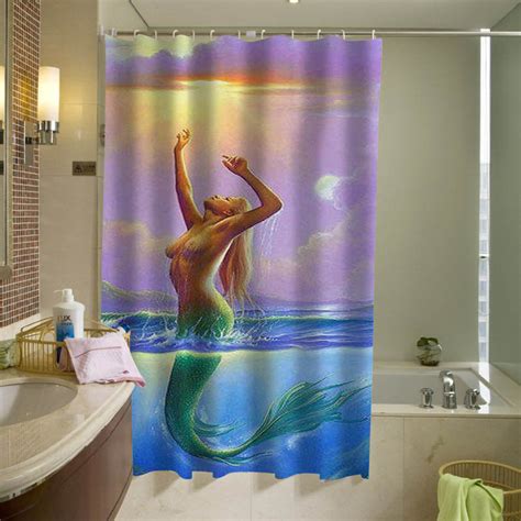 Mermaid Sexy Shower Curtain At Myshowercurtains