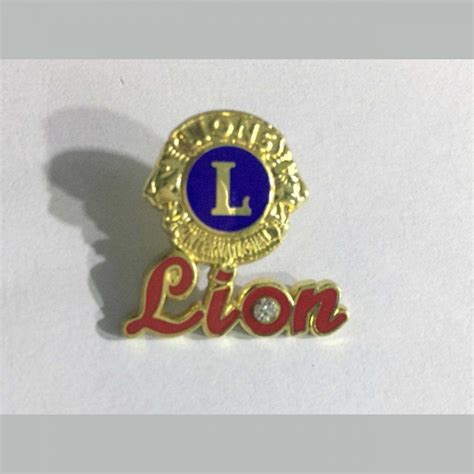 Lion Lions Metal Lapel Pin