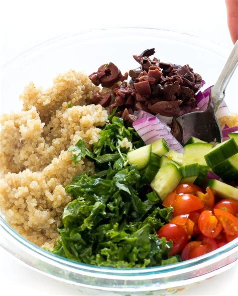 Greek Kale Quinoa Salad 30 Minutes Chef Savvy