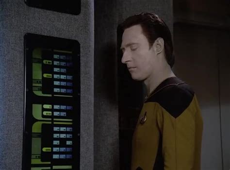 Yarn Sarjenka Over Speaker Data Data Where Are You Star Trek