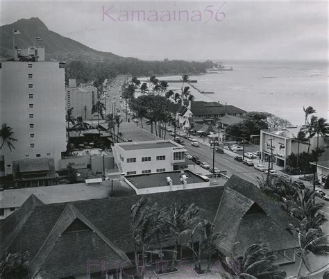 Waikiki Kalakaua Avenue 1956 Old News Photo Date Stamped 1 Flickr