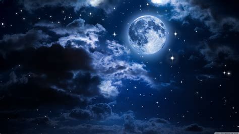 Uhd 16 Night Sky Stars Moon 152781 Hd Wallpaper
