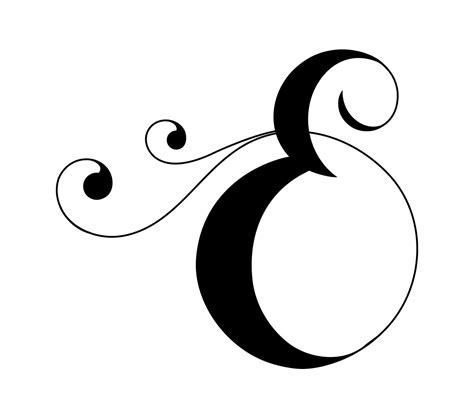 Drop Cap Of The Letter E Monogram Tattoo Letter E Tattoo Lettering