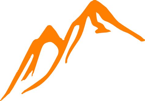 Orange Mountains Clip Art At Vector Clip Art Online