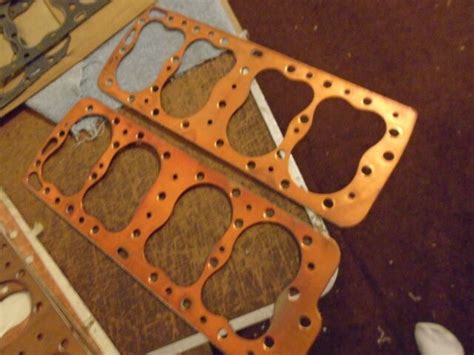 Best Ford Lincoln 239 255 V8 Flathead Copper Cylinder Head Gaskets 1949