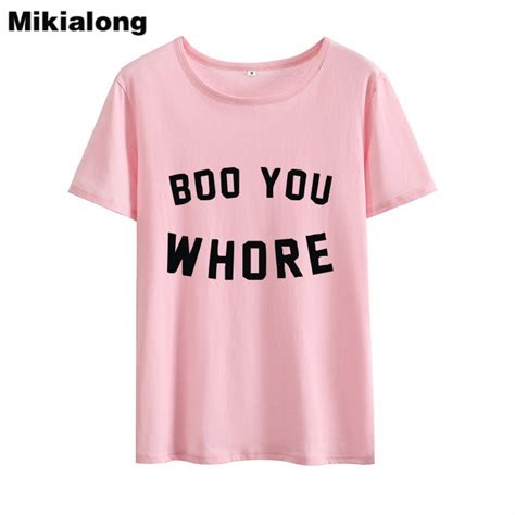 Buy Mrs Win Boo You Whore Black White Women Tshirt