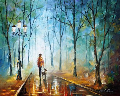 Painting On Canvas Rainy Fog Rain Painting Rain Oil