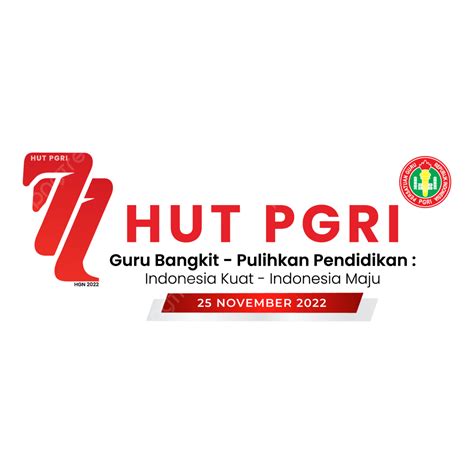 Logo Hut Pgri Ke 77 Dan Hari Guru Nasional 2022 Logo
