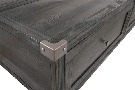 The top of this cocktail table features a grey and black mosaic tile inlay. Todoe - Dark Gray - Lift Top Cocktail Table | T901-9 ...