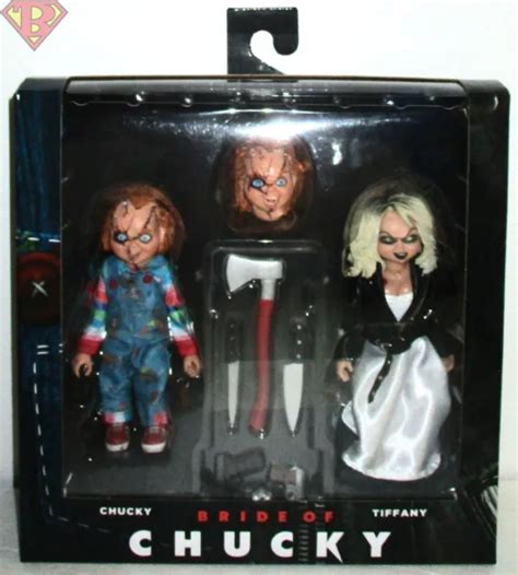 Chucky And Tiffany Bride Of Chucky 55 Clothed Action Figure 2 Pack Neca