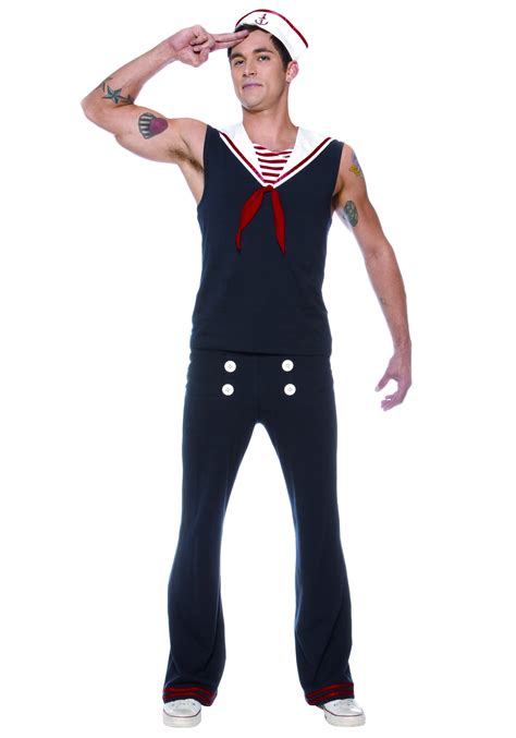 Mens Sexy Sailor Costume Sailor Uniform Couples Costumes