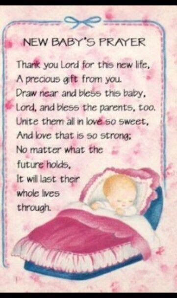 Prayer For Newborn Baby Blessing Quotes Baby Poems New Baby Quotes