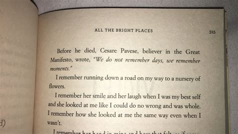 Theodore Finch All The Bright Places Jennifer Niven Favorite Book
