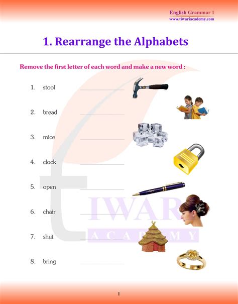 Class English Grammar Chapter The Alphabet Small Capital Letter