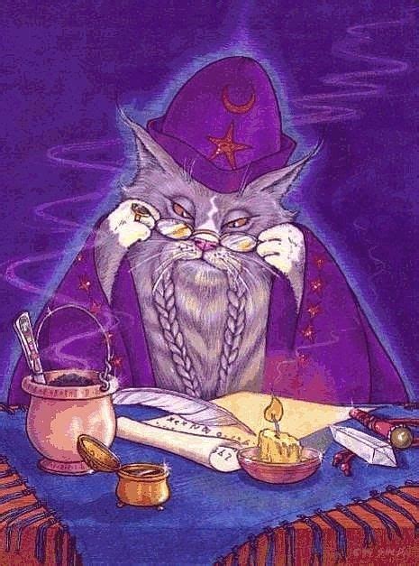 Alchemy By Sin D Piantek Cat Illustration Painting Magic Cat