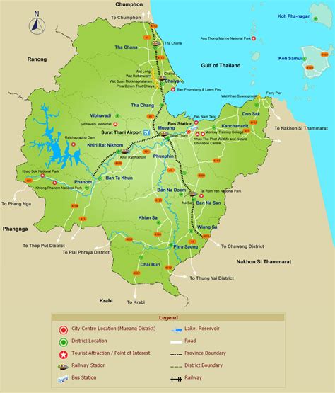 Surat Thani Maps
