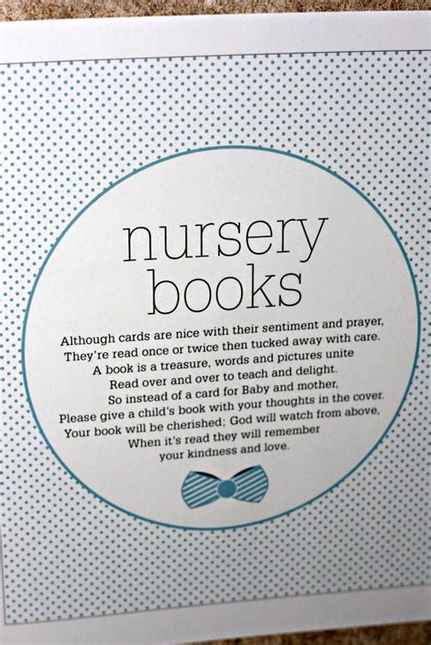 A growing trend is to have baby shower guests bring a children's book instead of a card. wording to ask guests to bring children's book instead of ...