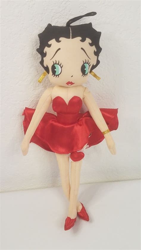 Betty Boop Classic Red Betty Cloth Doll Plush Kellytoy Ebay