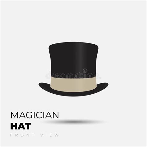 Black Magician Hat Template In Front View Design That Good Template For