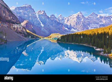 Moraine Lake Reflections In The Valley Of The Ten Peaks Banff National