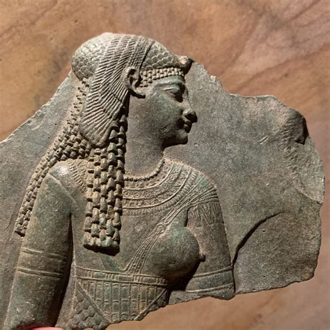 Egyptian Art Cleopatra Dressed As The Goddess Isis Relief Sculpture