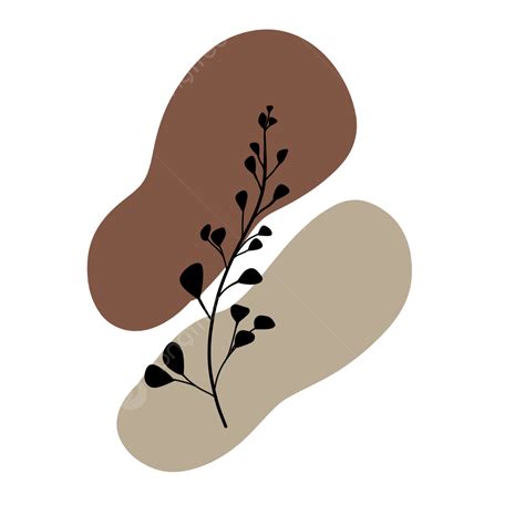 Beige Aesthetic Png Picture Aesthetic Brown Beige Leaf Line Art