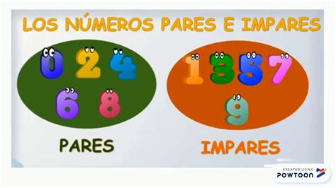 Números Pares E Impares Youtube