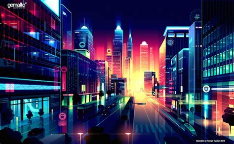Colorful Architecture Skyline And Cityscape Illustrations Editorial 3