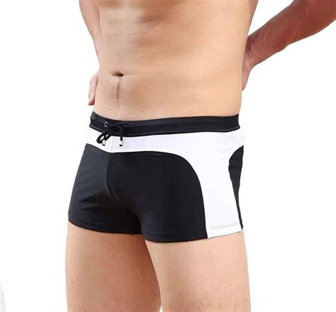 Buy Onemoredealdirect Mens Swim Trunks Quick Dry Swim Briefs Square Leg Boxer Brief Swim Shorts