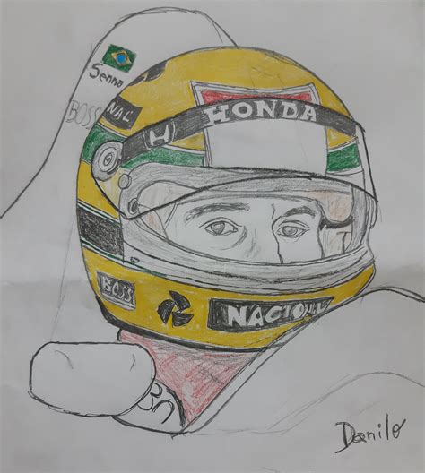 Ayrton Senna In 2023 Drawings