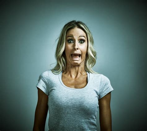 Scared Afraid Young Woman Fear Stock Photo Image Of Lady Afraid