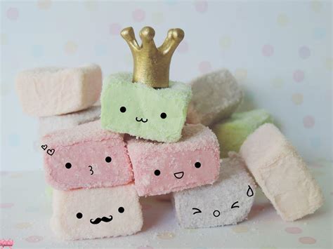 Kawaii Marshmallows Wallpapers Wallpaper Cave