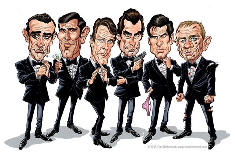 Richmond Illustration Inc James Bond Movies James Bond Caricature