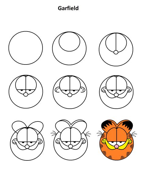How To Draw Garfield For Kids At How To Draw