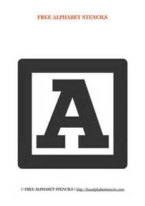 Block Letter Alphabet Stencils Alphabet