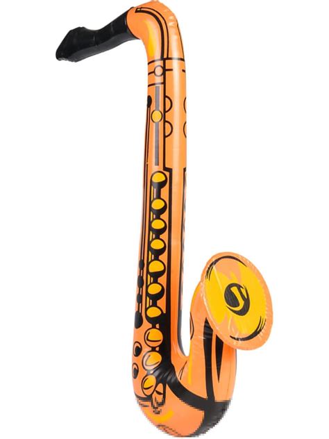 24 Orange Inflatable Saxophone