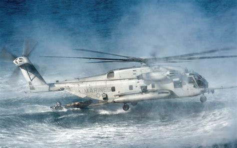 Hd Wallpaper Sikorsky Ch 53 Sea Stallion Heavy Helicopter Shooting